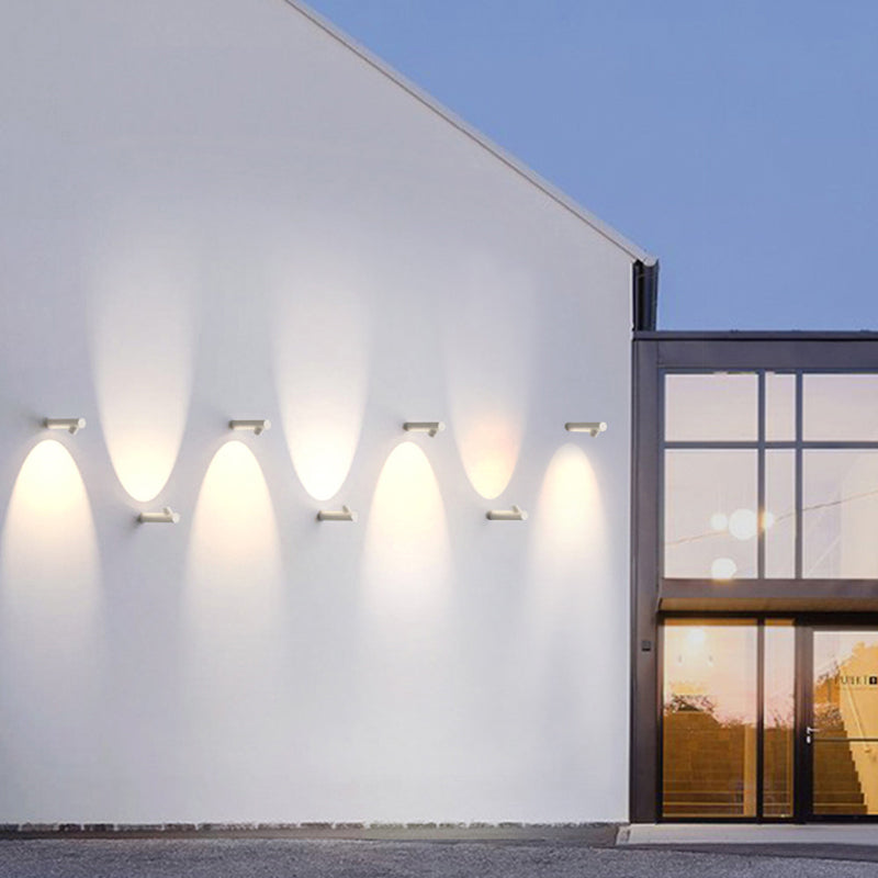 Ray Moderne LED Lampade da Esterno Bianco/Nero Impermeabile