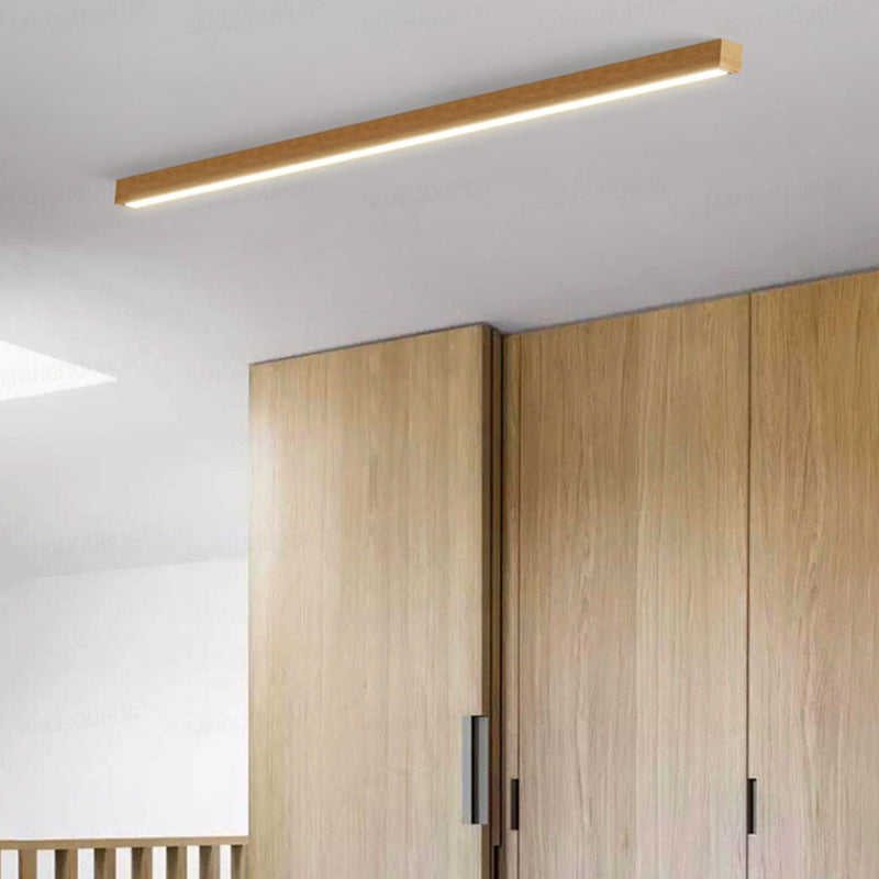 Arisha Moderna LED Plafoniera Legno Acrilico Lineare Soggiorno/Camera da Letto