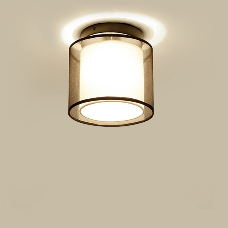 Arisha Moderna LED Plafoniera Incasso Tessuto Metallo Quadrato/Cerchio Soggiorno/Camera da Letto