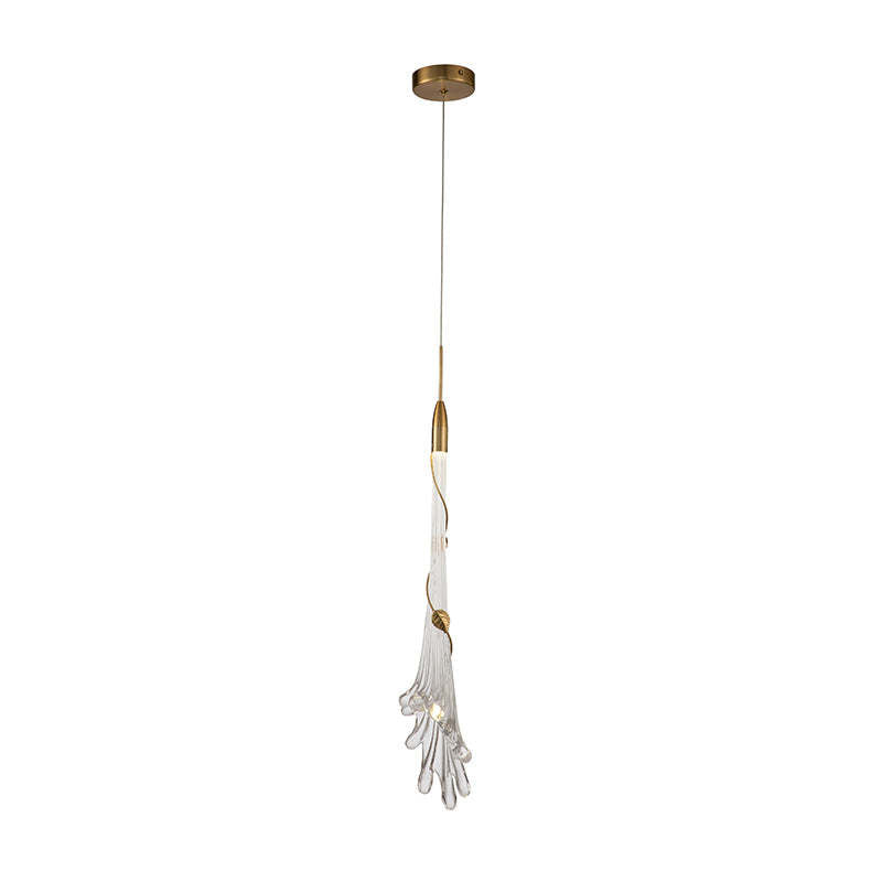 Arisha Insolito LED Irregolare Lampada a Sospensione Acciaio Inox Vetro Trasparente Soggiorno/Camera da Letto