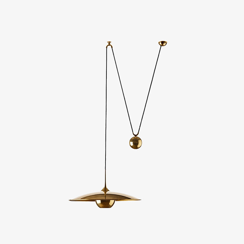 Arisha Minimalista LED UFO Lampada a Sospensione Metallo Oro Soggiorno/Camera da Letto