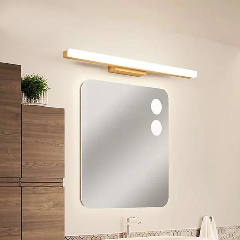 Arisha Moderno Minimalista LED Applique Legno Lineare Bagno/Soggiorno/Camera da Letto