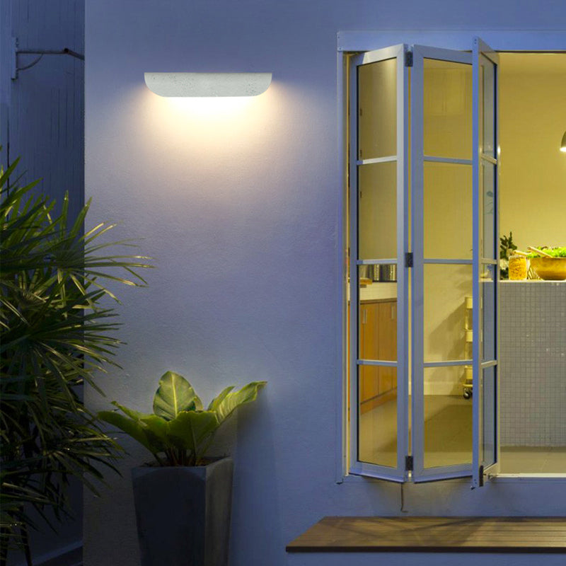 Ray Moderne LED Lampade da Esterno Nera/Bianca Curvo Impermeabile