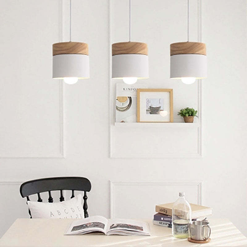 Valentina Nordiche Colorato LED Lampade a Sospensione Metallo/Legno Globo Soggiorno/Camera da Letto
