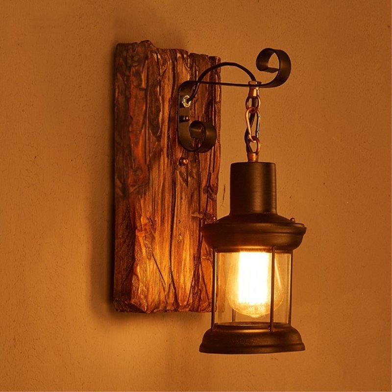 Silva Vintage Minimalismo LED Applique Metallo Nero/Bronzo Soggiorno/Camera da Letto
