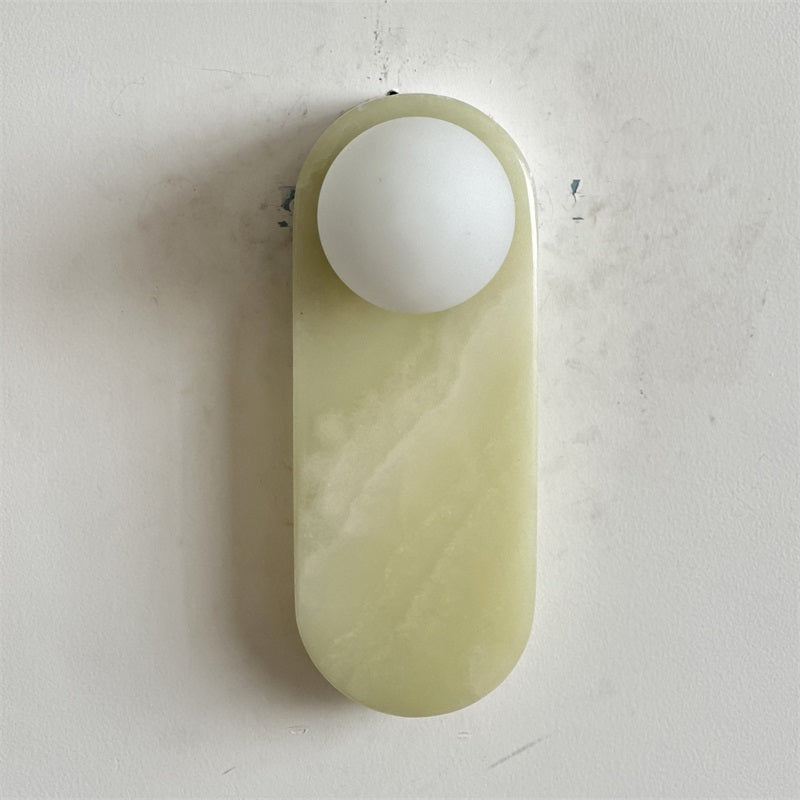 Syraeia Modern Minimalist Marble Jade Wall Lamp - Lamp Copper