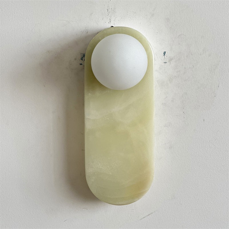 Syraeia Modern Minimalist Marble Jade Wall Lamp - Lamp Copper