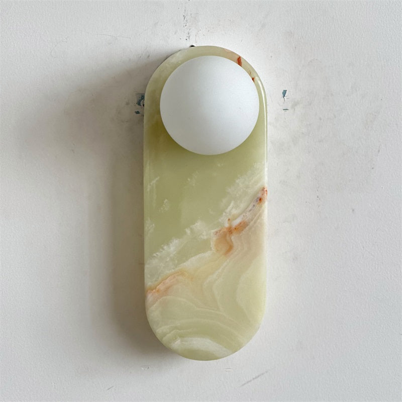 Syraeia Modern Minimalist Marble Jade Wall Lamp - Lamp Copper