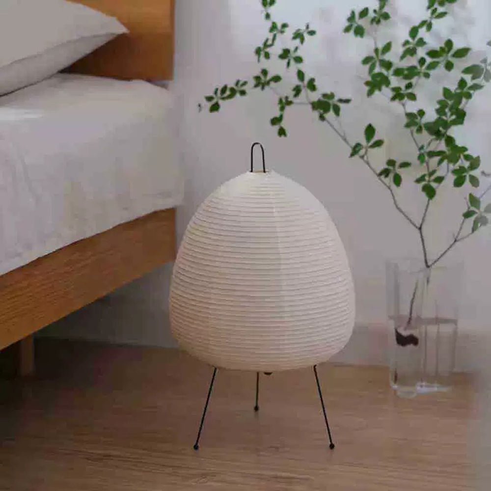 Ritta Moderne Lampada da Terra Carta Artificiale/Metallo Bianco