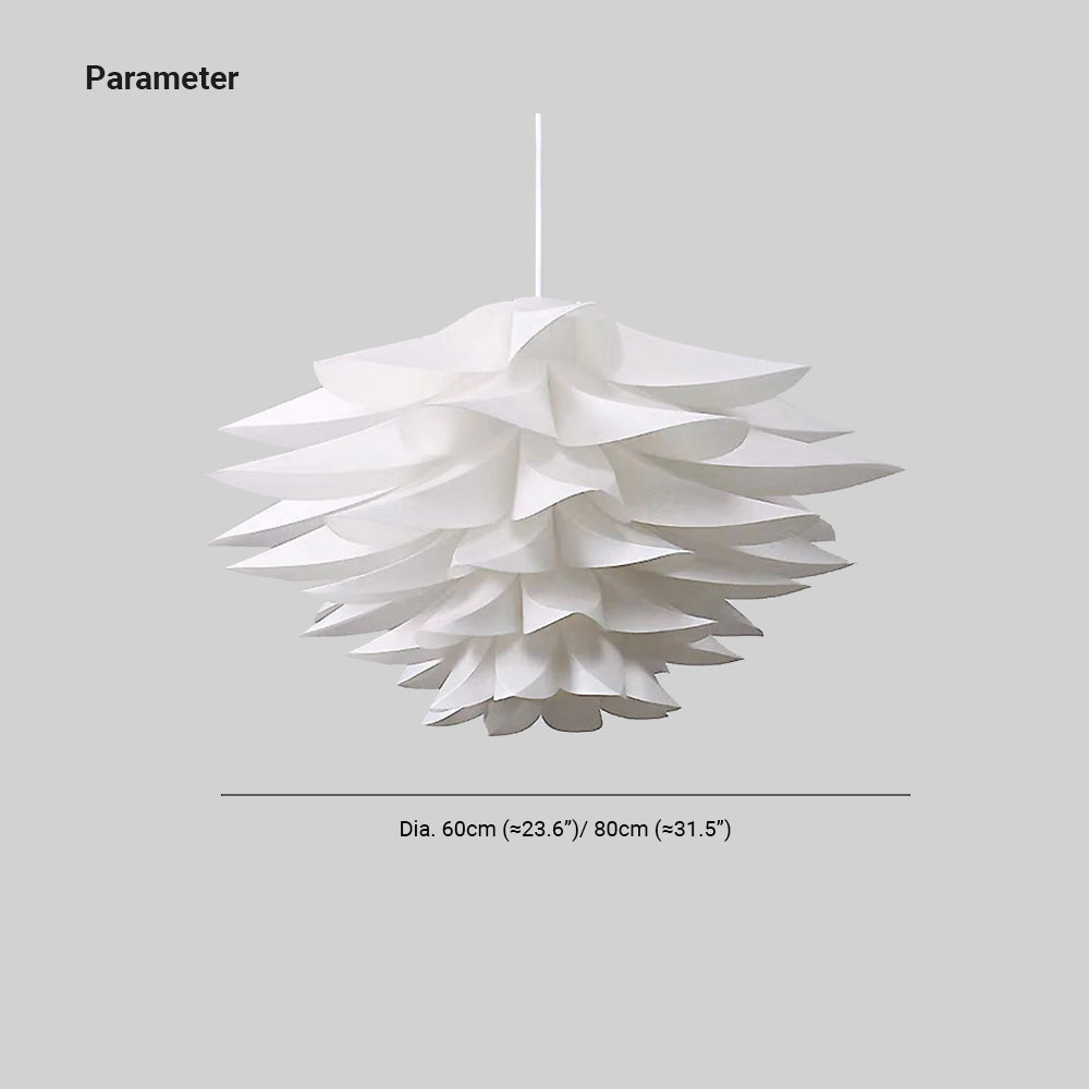 Arisha Lampade a Sospensione Metallo/PVC Bianco Nordiche Minimalista
