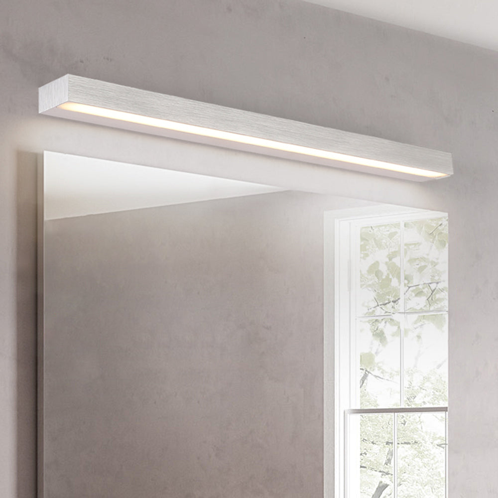 Arisha Minimalista LED Rettangolo Applique Bianco Lineare Bagno Specchio Bagno