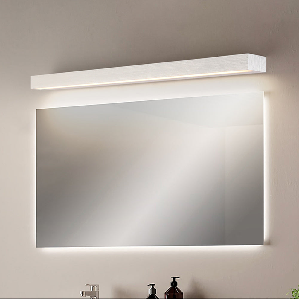 Arisha Minimalista LED Rettangolo Applique Bianco Lineare Bagno Specchio Bagno