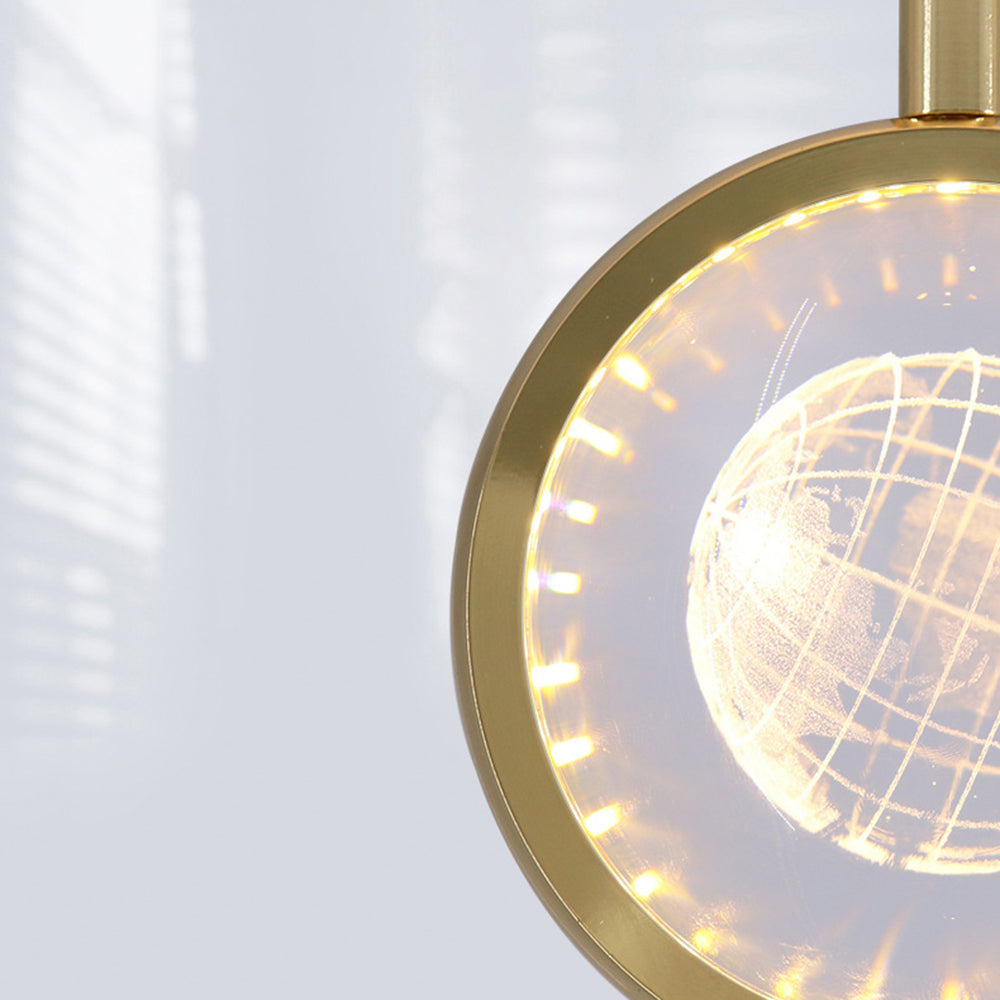 Arisha Moderna LED Lampada a Sospensione Metallo Oro Sferica Fiocco di Neve Soggiorno/Camera da Letto