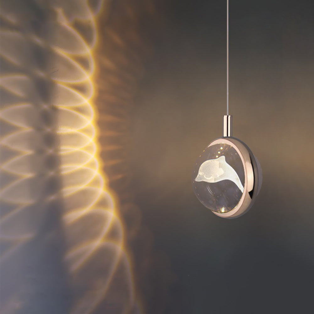 Arisha Moderna LED Lampada a Sospensione Metallo Oro Sferica Fiocco di Neve Soggiorno/Camera da Letto