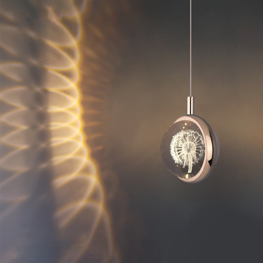 Arisha Moderna LED Lampada a Sospensione Metallo Oro Sferica Fiocco di Neve Soggiorno/Camera da Letto