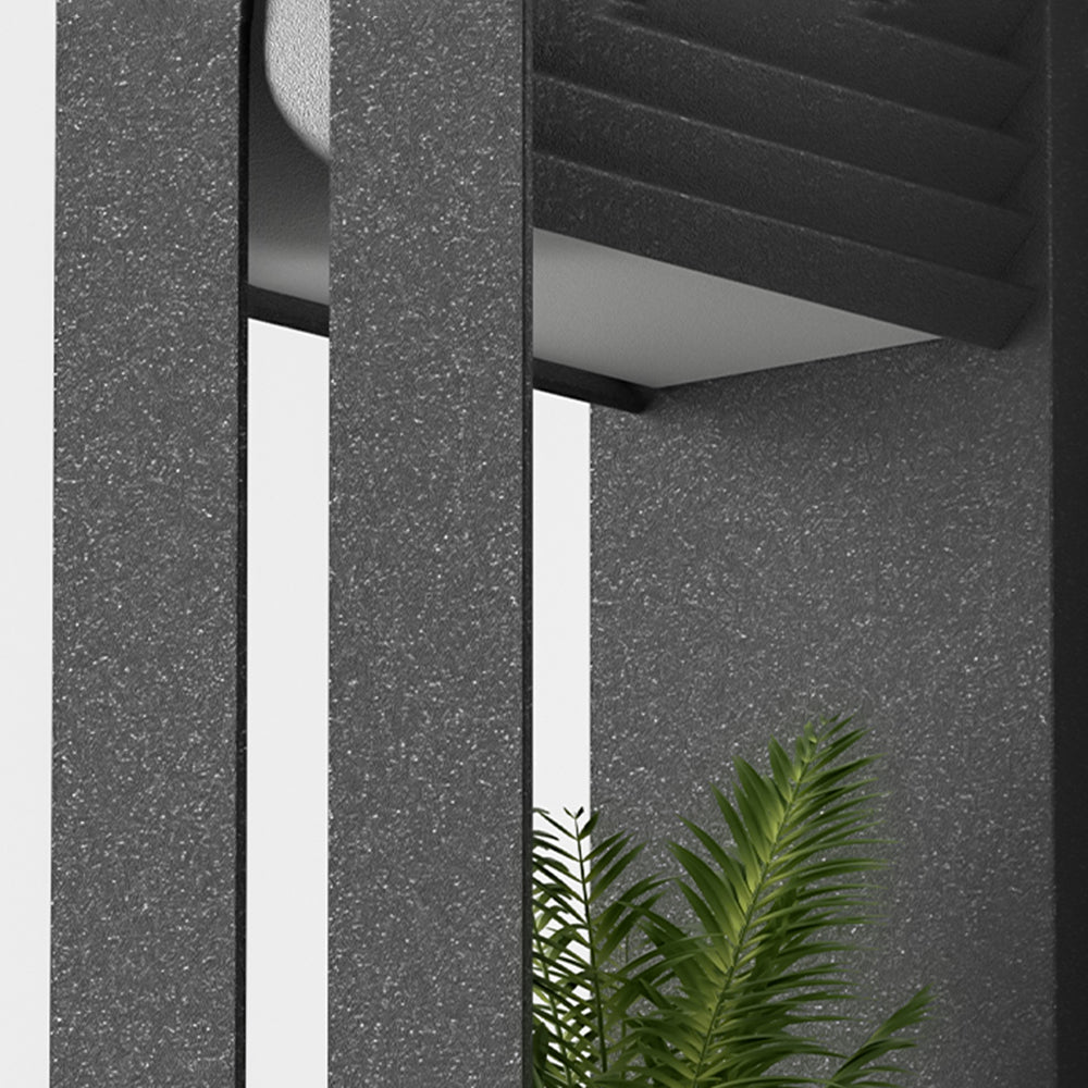 Ray Rettangolare Moderno Solare Applique da Esterno /Portavaso per Piante