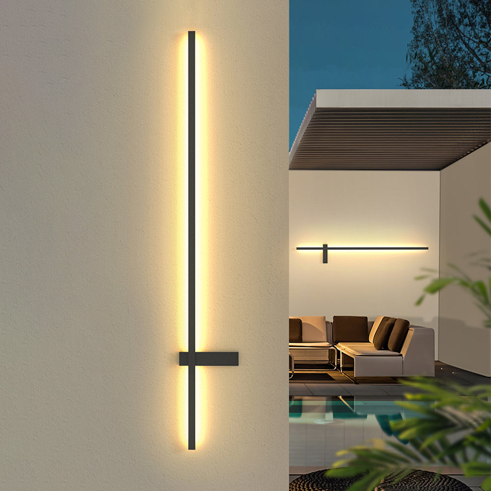 Ray Minimalista Duo-Lineare Applique da Esterno Corridoio