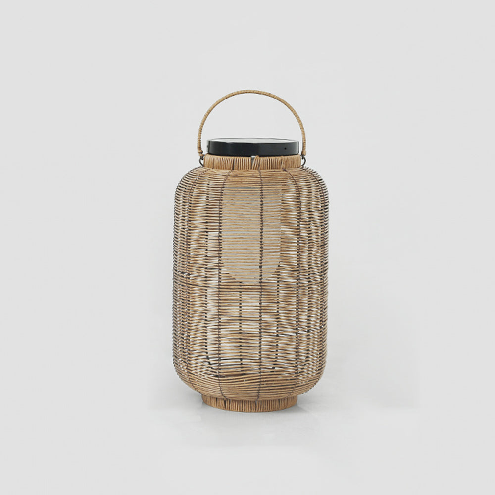 Ritta Lanterna Retrò Solare Lampade da Esterno Metallo/Imitazione Rattan
