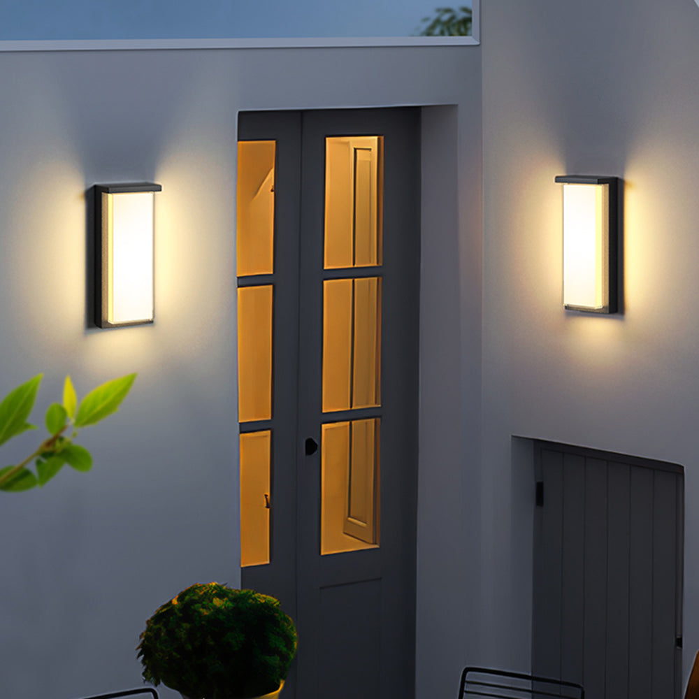 Ray Moderno Minimalista Rettangolare Applique da Esterno Balcone