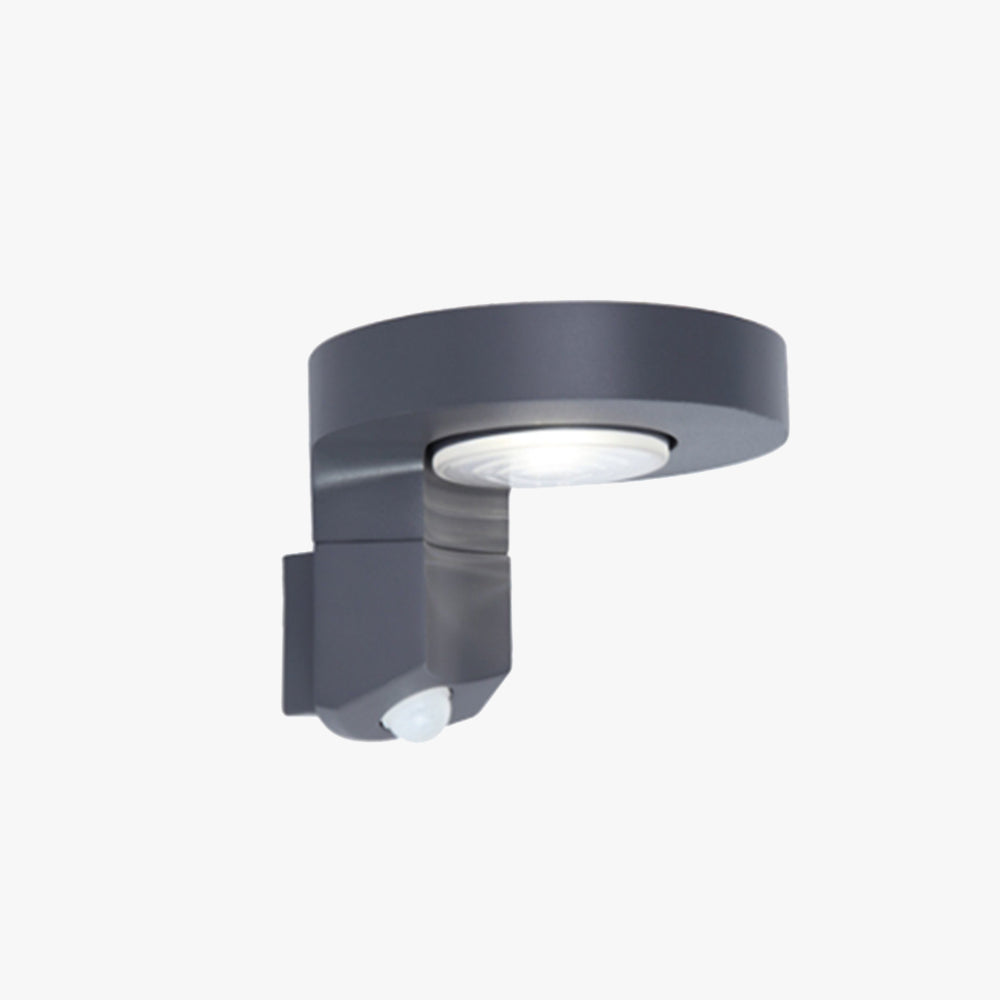 Ray Moderno Rotondo Solare Metallo Applique da Esterno Corridoio