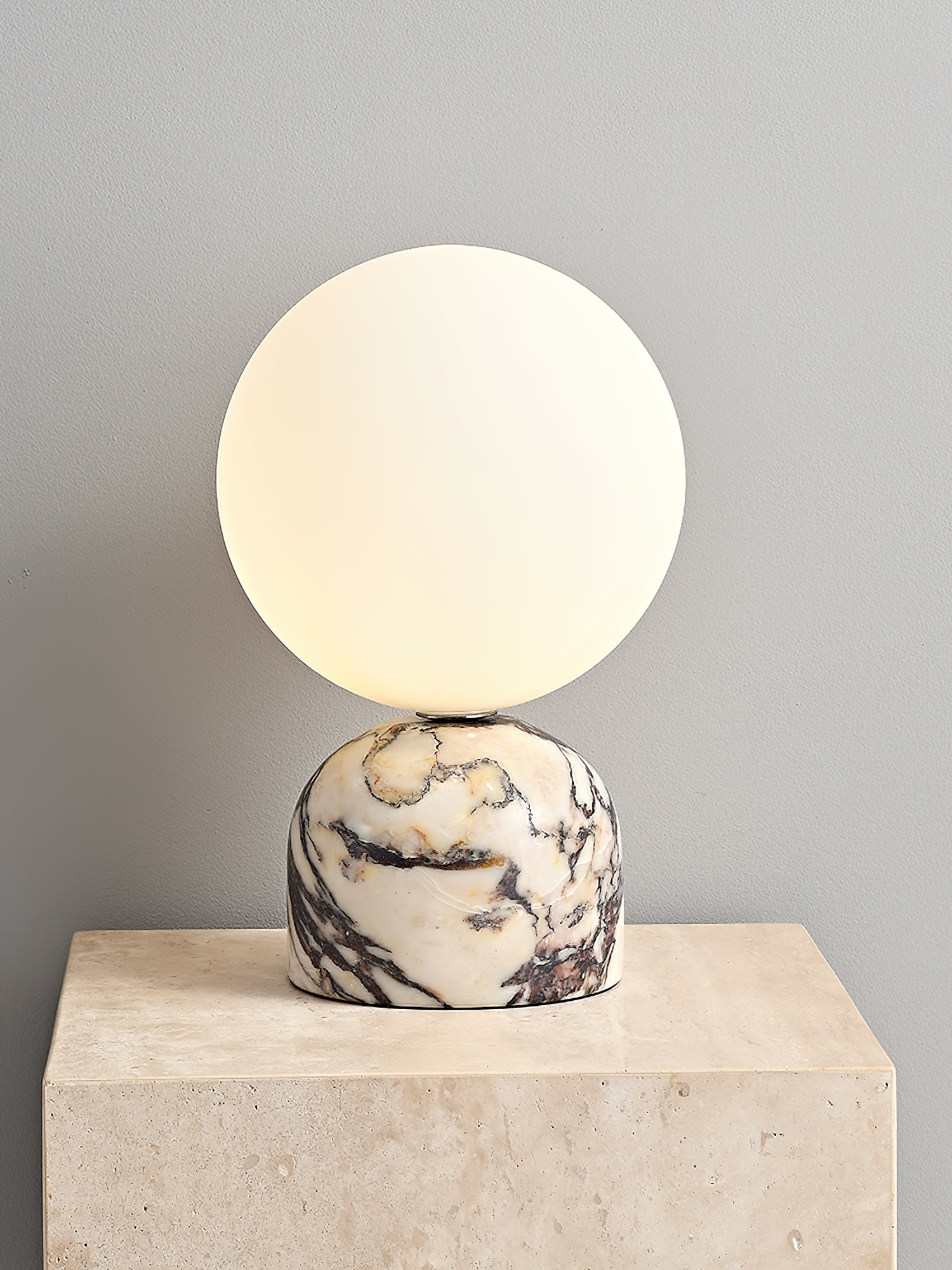 Aalia Marble Modern Minimalist Table Lamp - Lamp Copper