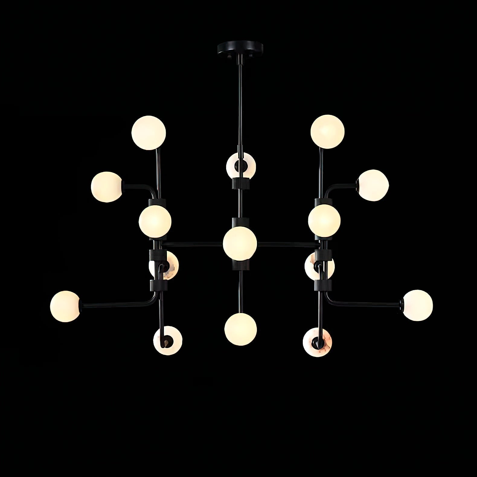 Aballs Elegance Unique Glass Chandelier - Lamp Copper