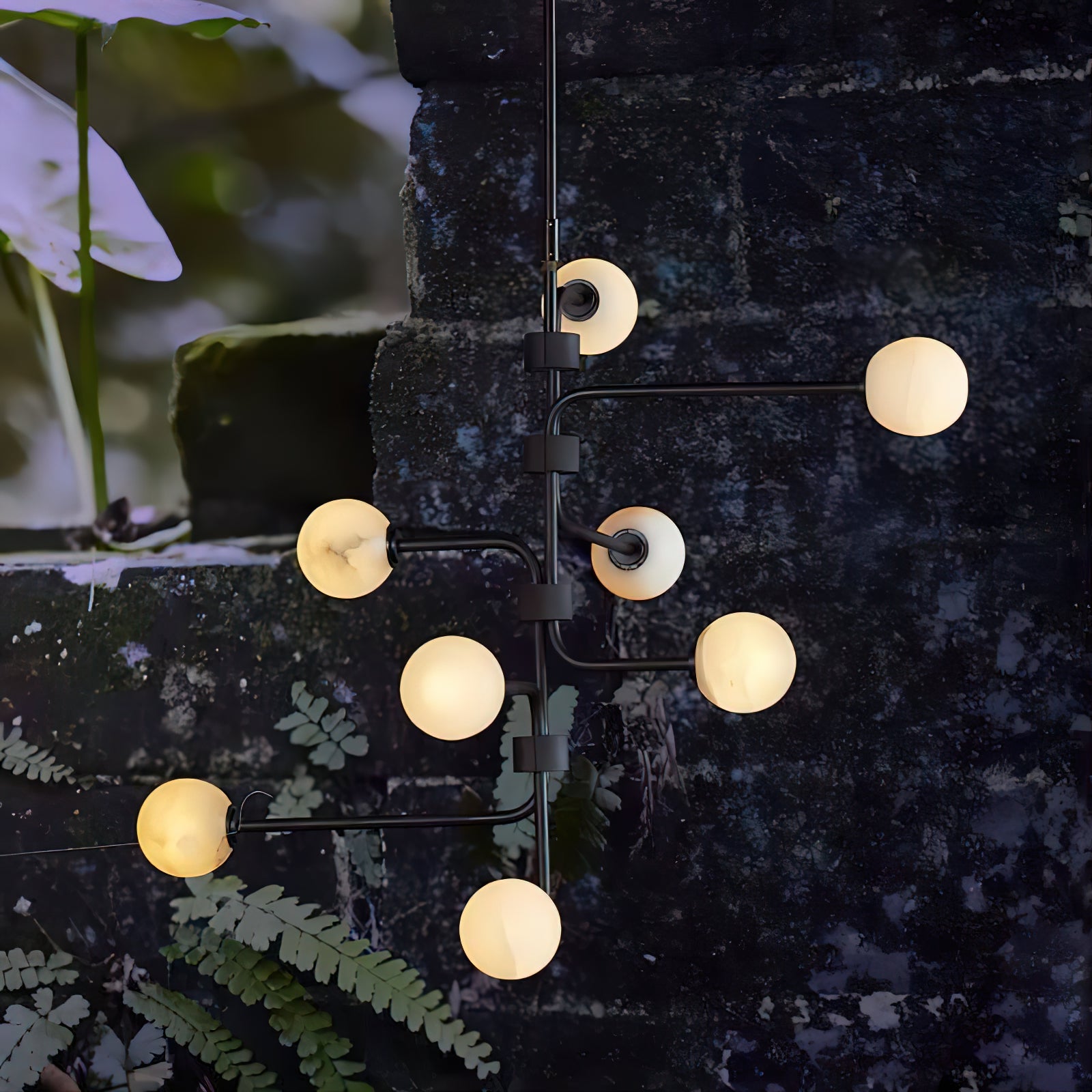 Aballs Elegance Unique Glass Chandelier - Lamp Copper