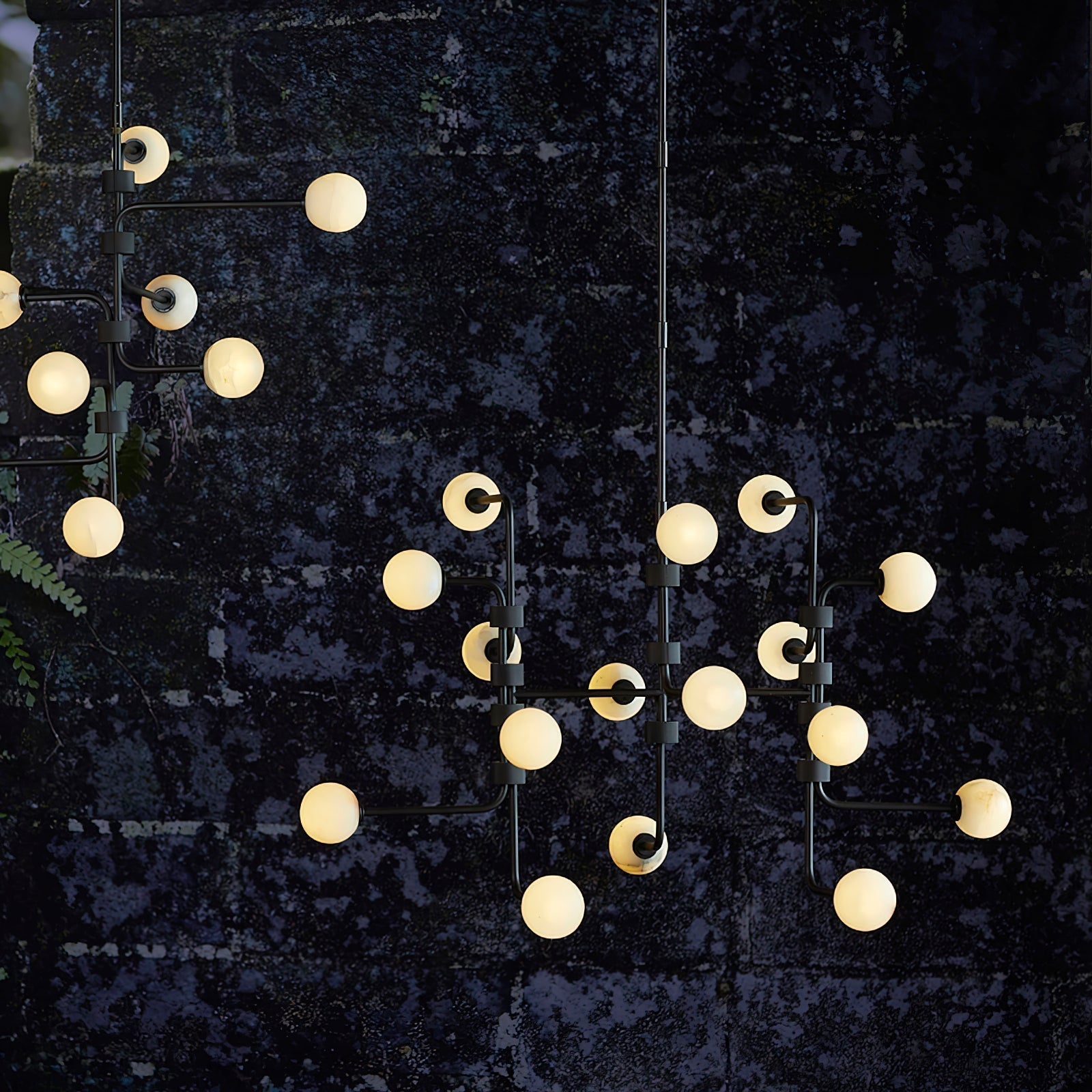 Aballs Elegance Unique Glass Chandelier - Lamp Copper