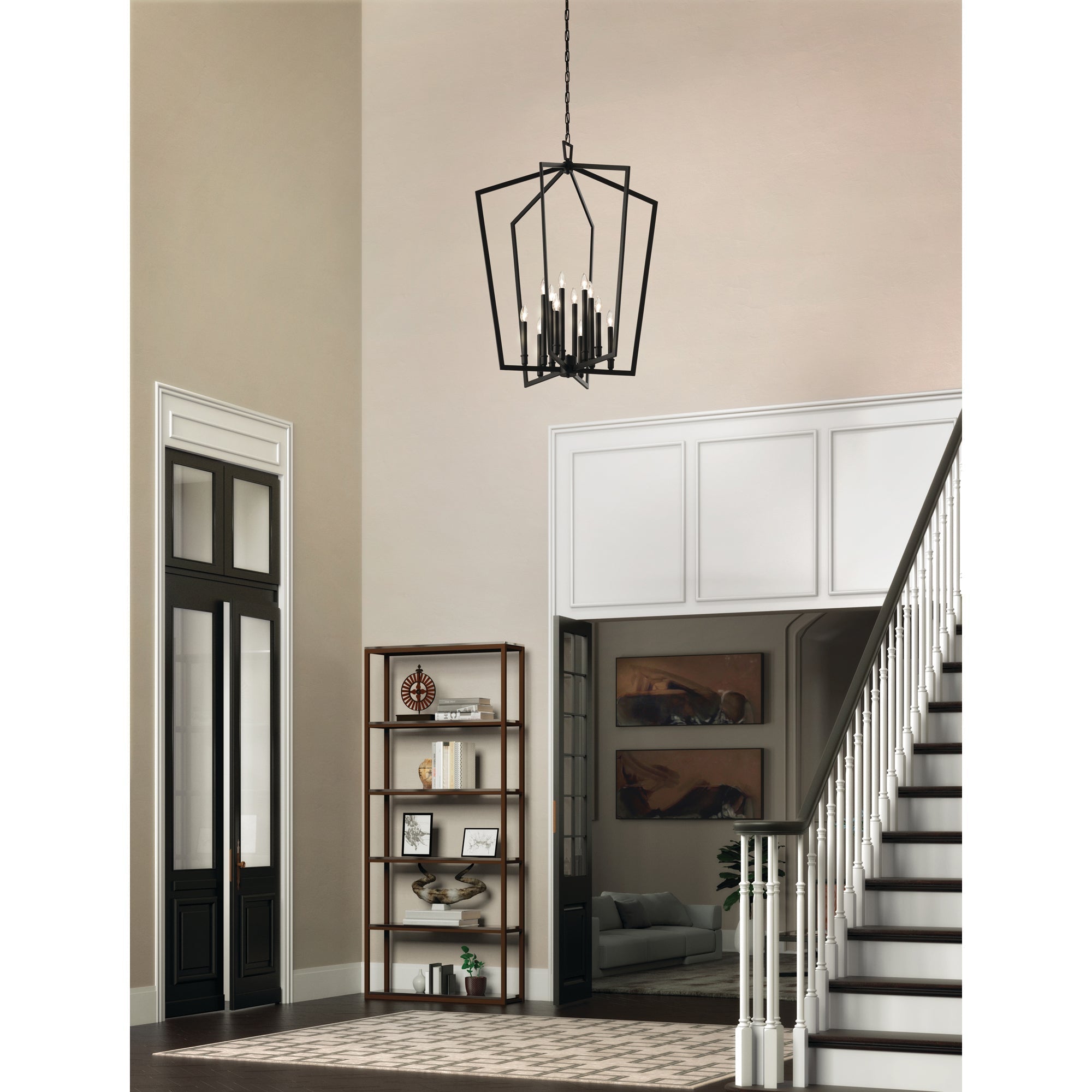 Abbotswell Traditional Modern Brass Chandelier - Lamp Copper