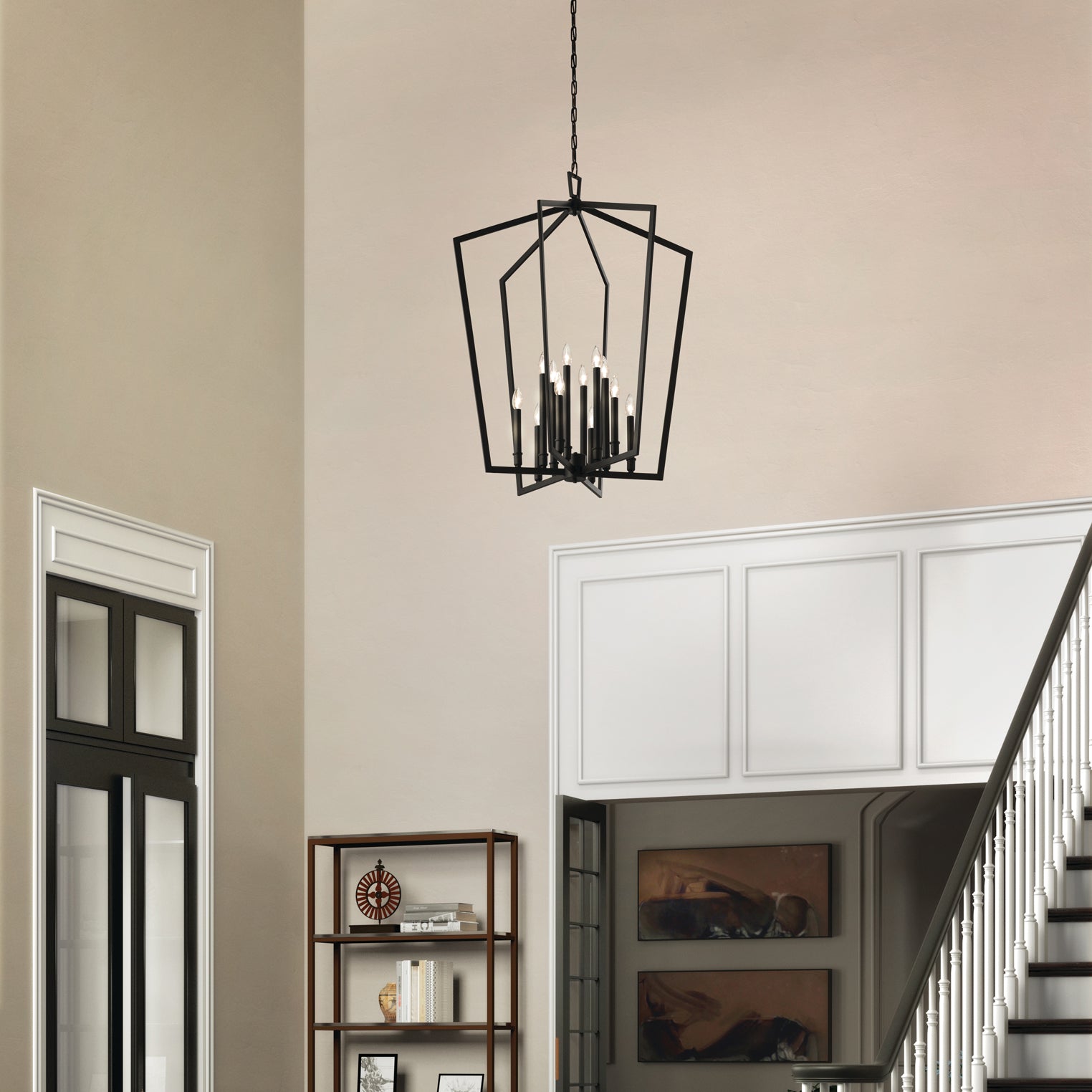 Abbotswell Traditional Modern Brass Chandelier - Lamp Copper