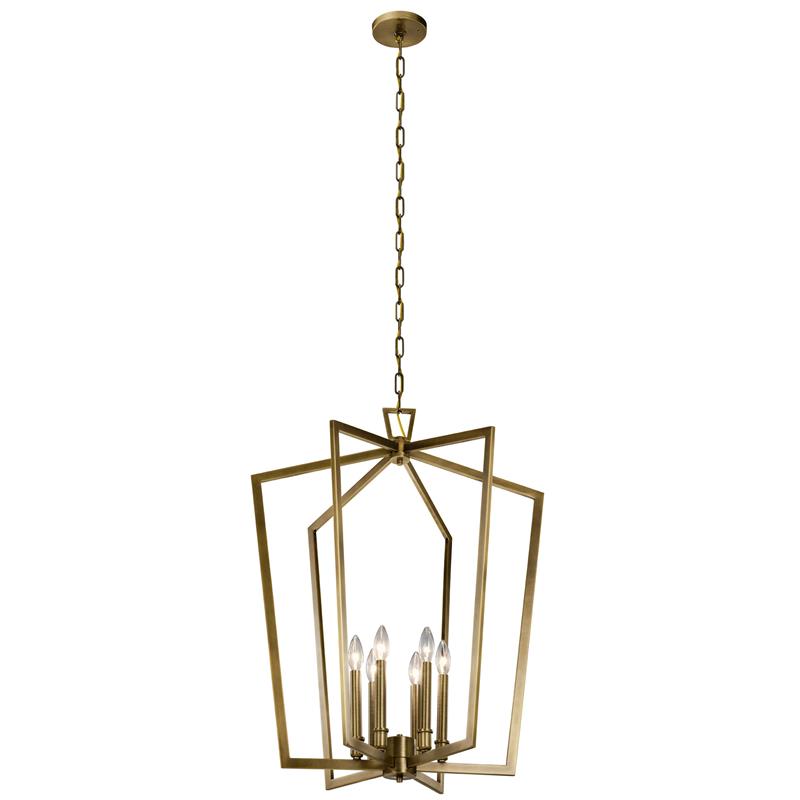 Abbotswell Traditional Modern Brass Chandelier - Lamp Copper