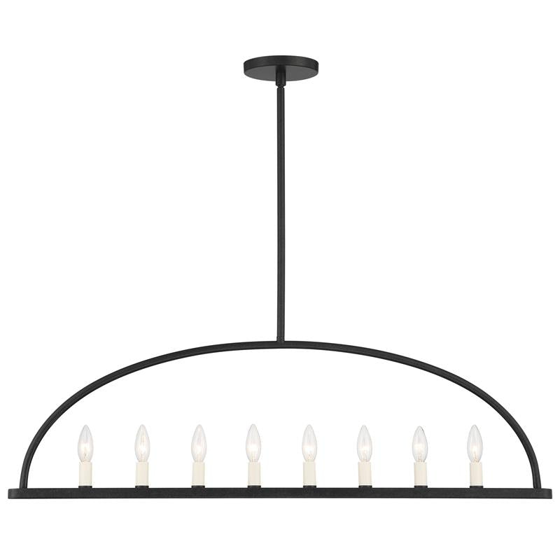 Abbott Linear Minimalist Metal Chandelier - Lamp Copper
