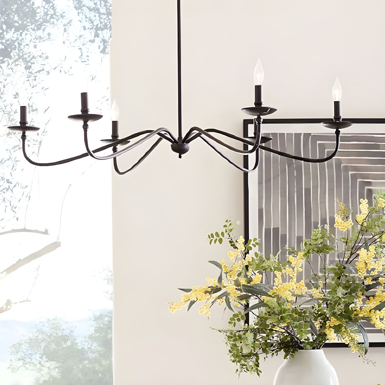 Alshaarae Vintage Industrial Brass Metal Chandelier - Lamp Copper