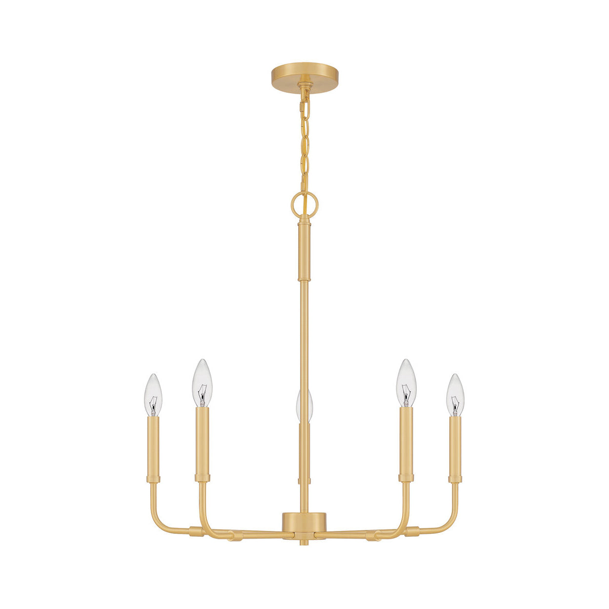 Abner Industrial Modern Brass Chandelier - Lamp Copper