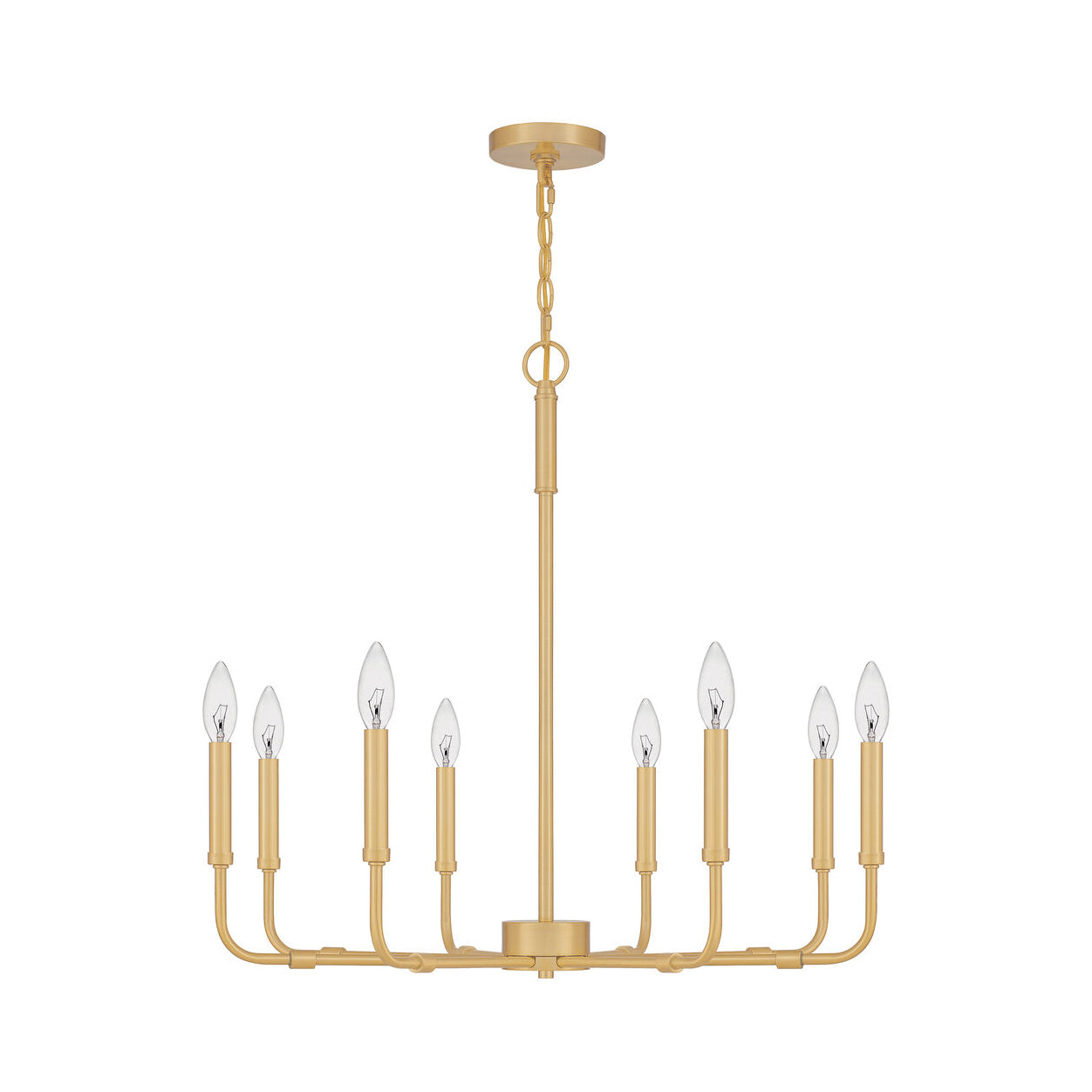 Abner Industrial Modern Brass Chandelier - Lamp Copper