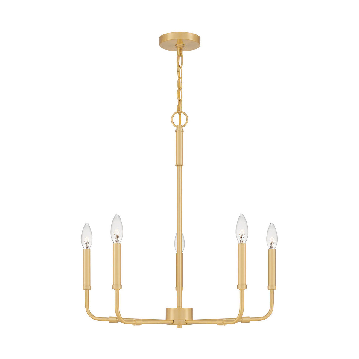 Abner Industrial Modern Brass Chandelier - Lamp Copper