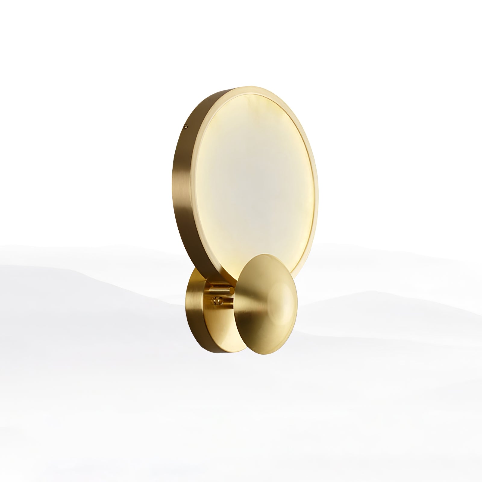Sol Alabaster Brass Wall Light - Neutralighting