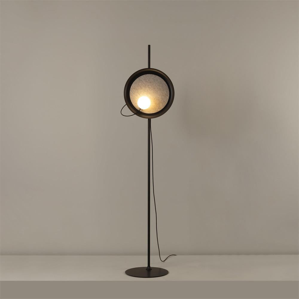 Acoustic Disc Floor Lamp - Lamp Copper