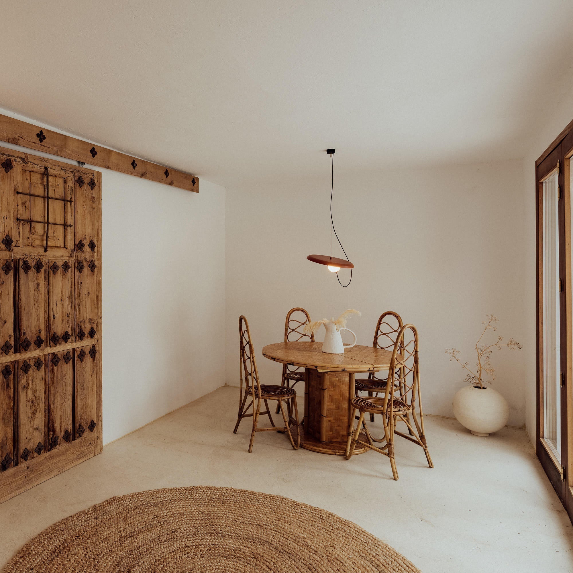 Acoustic Modern Disc Glass Pendant Lamp - Lamp Copper