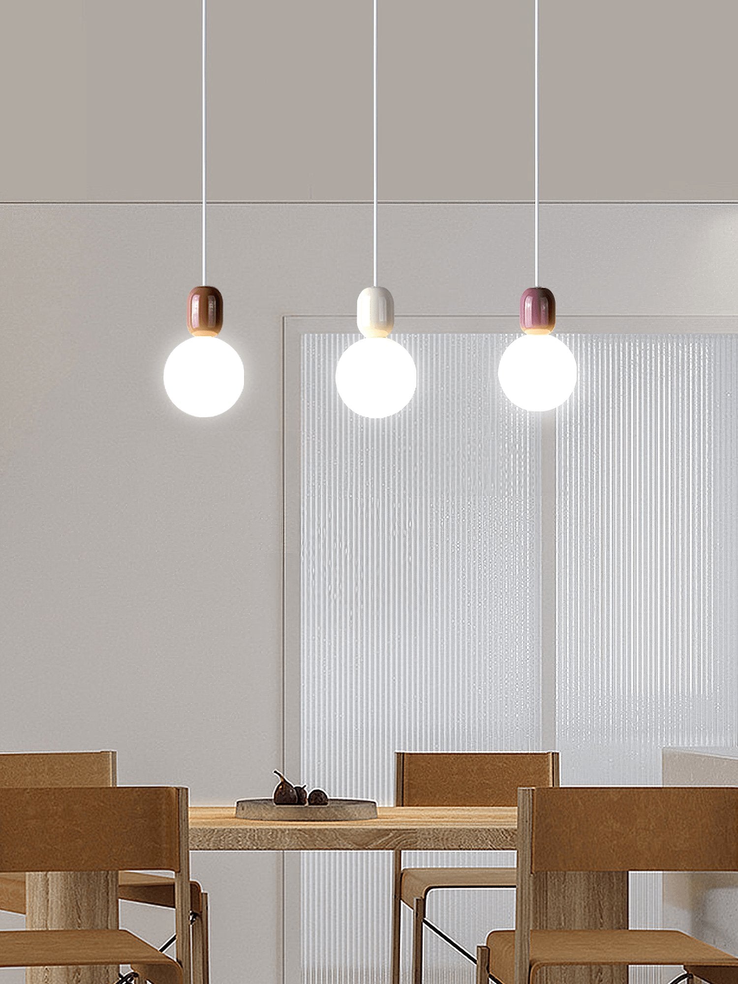 Acrylic Two Ball Pendant Light - Blowlighting