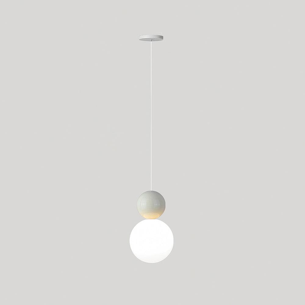 Acrylic Two Ball Pendant Light - Blowlighting