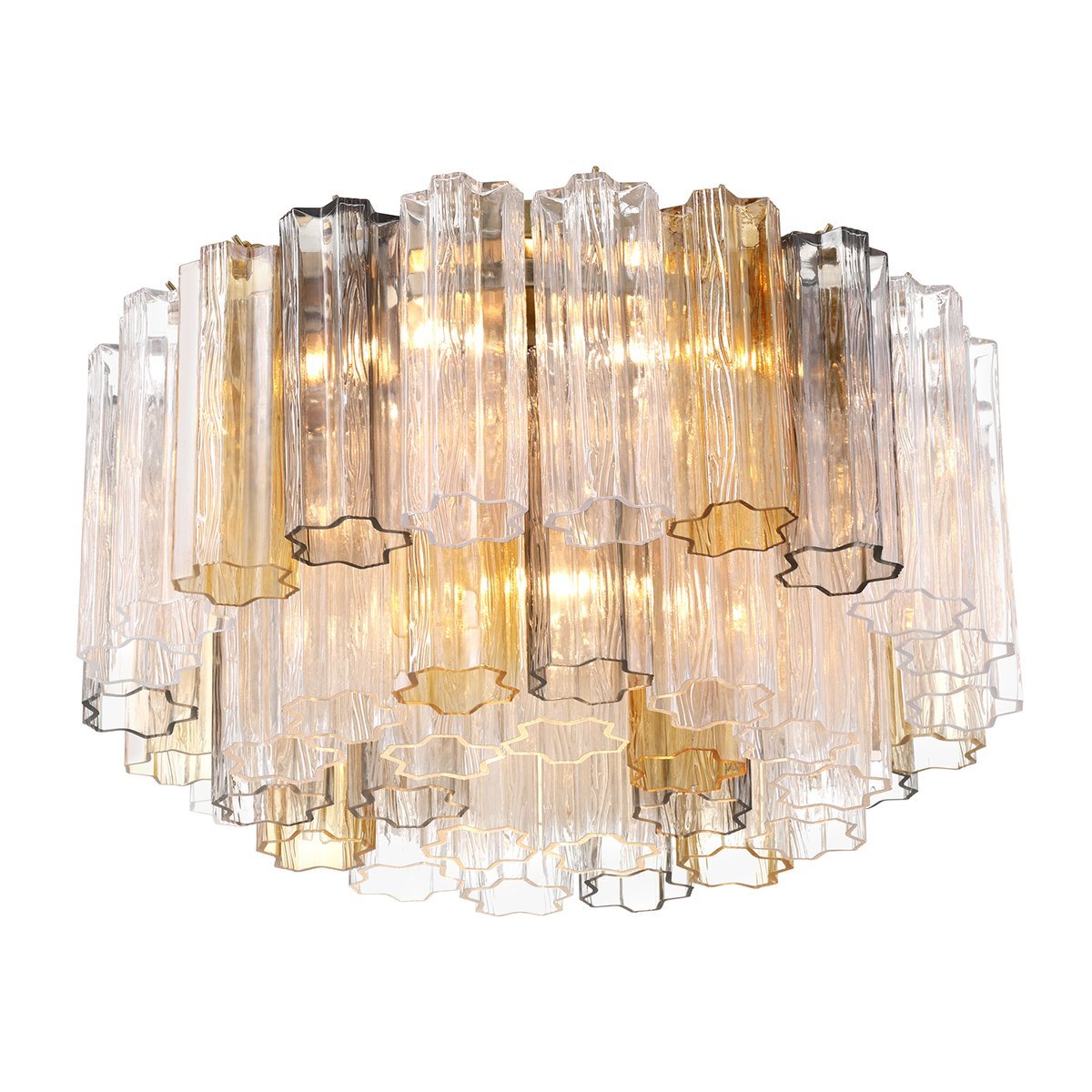Aurora Ceiling Lamp Glass Tube Layered Amber - Neutralighting