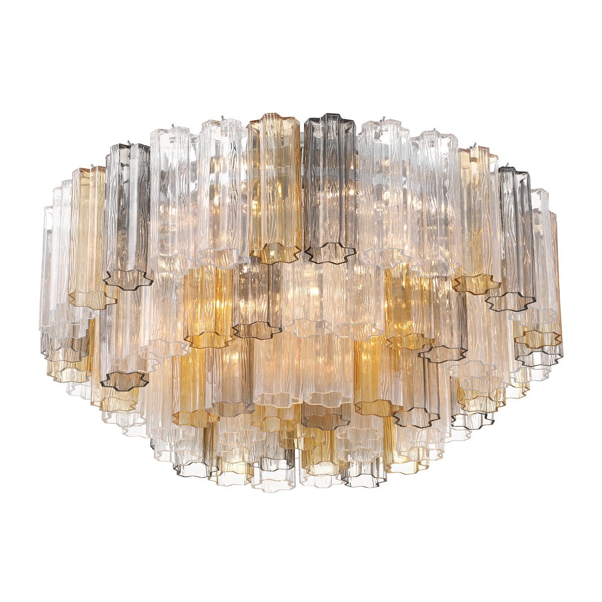 Aurora Ceiling Lamp Glass Tube Layered Amber - Neutralighting