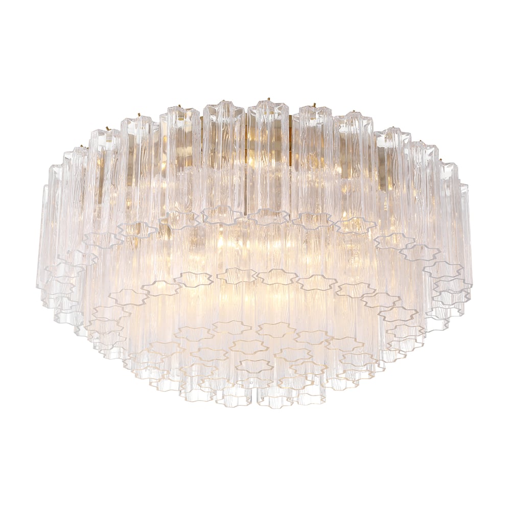 Aurora Ceiling Lamp Glass Tube Layered Amber - Neutralighting