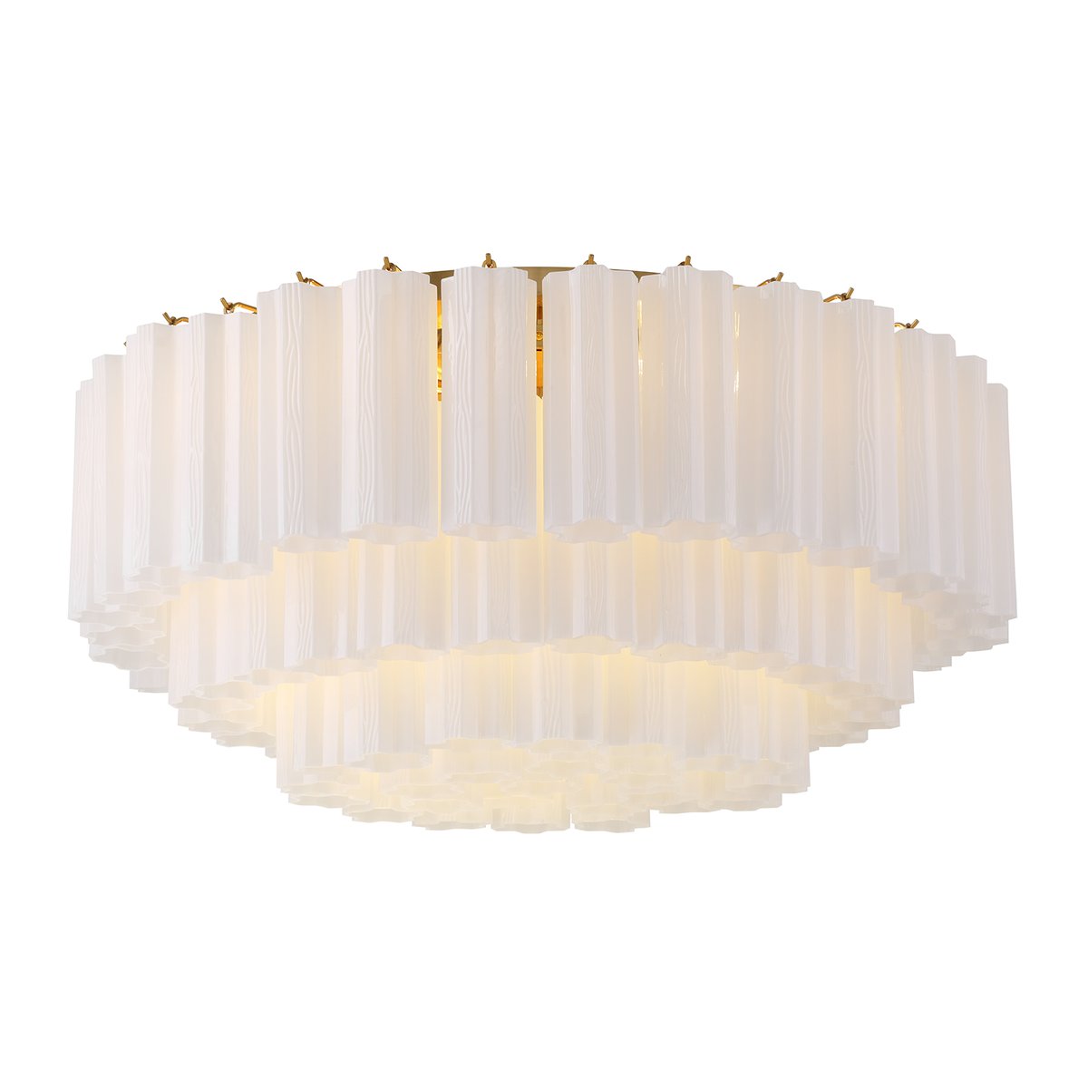 Aurora Ceiling Lamp Glass Tube Layered Amber - Neutralighting