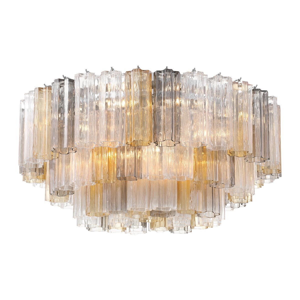 Aurora Ceiling Lamp Glass Tube Layered Amber - Neutralighting