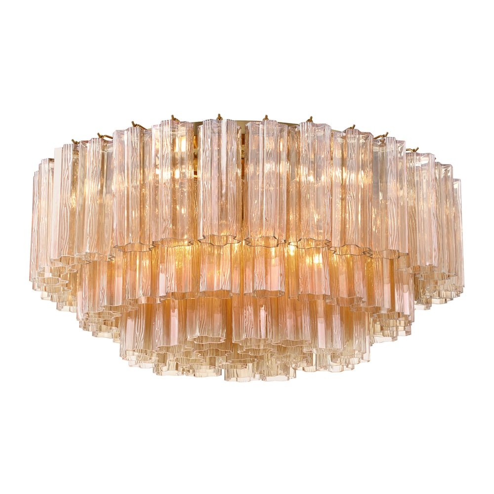 Aurora Ceiling Lamp Glass Tube Layered Amber - Neutralighting
