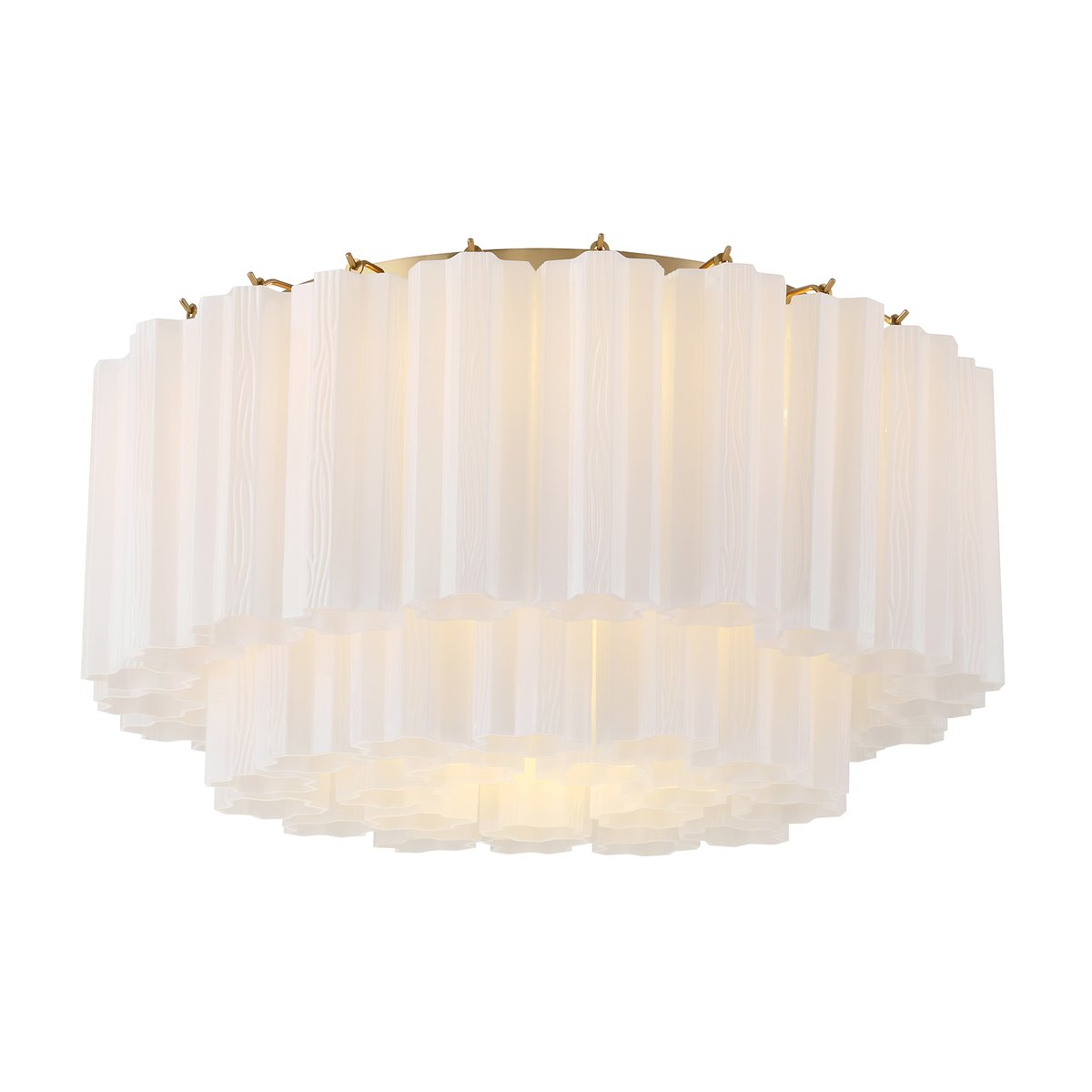 Aurora Ceiling Lamp Glass Tube Layered Amber - Neutralighting