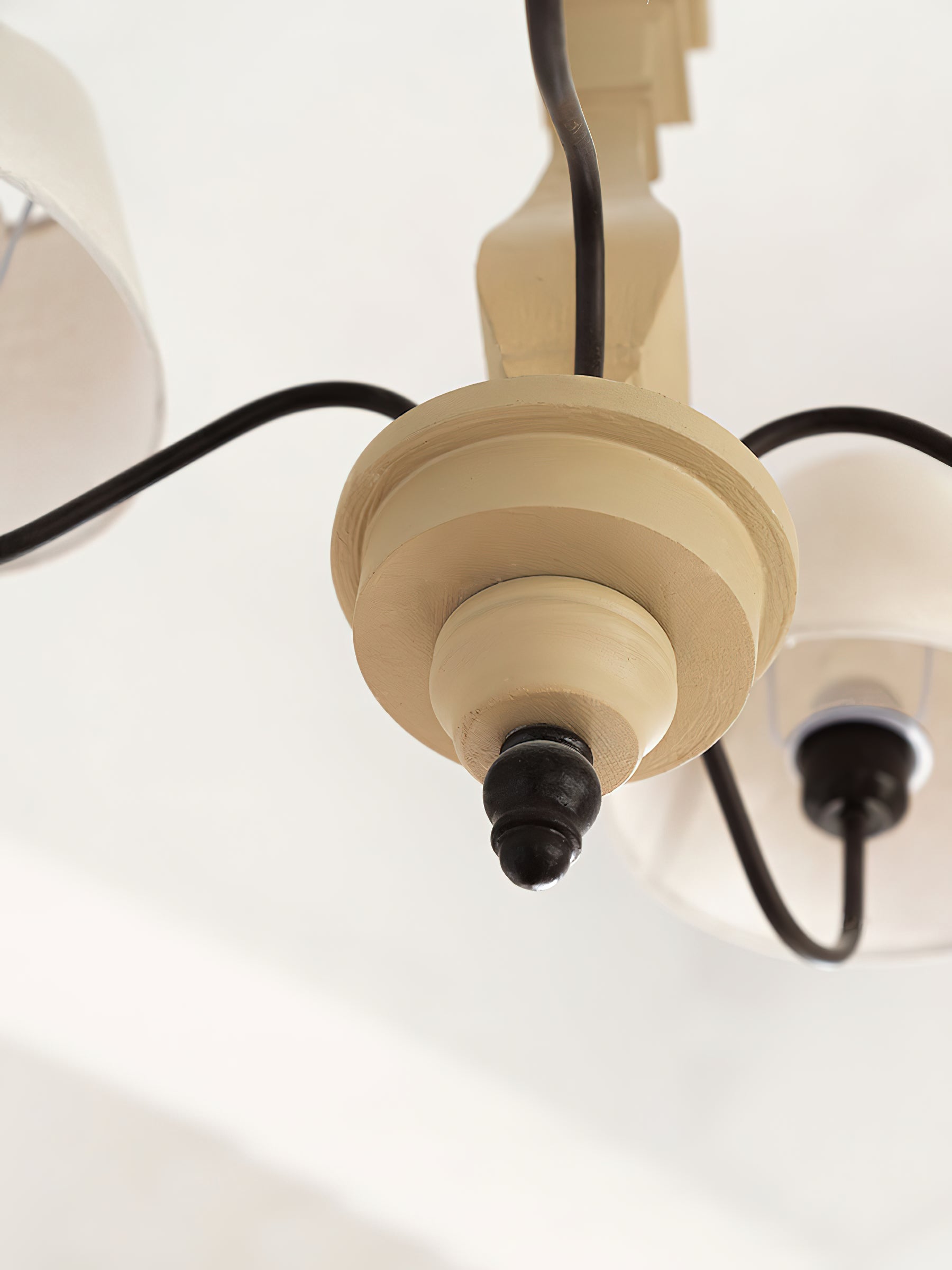 Adela Traditional Luxury Wood Chandelier - Lamp Copper