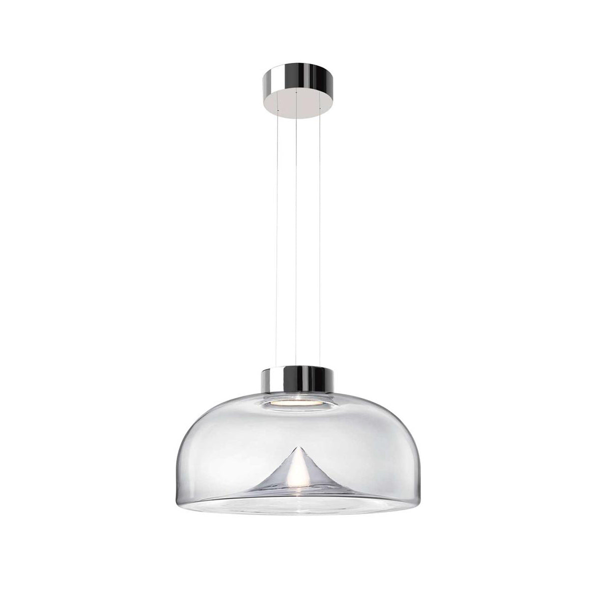 Aella Modern Minimalist Glass Pendant Light - Lamp Copper